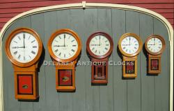 E. Howard model 70 wall clocks. A full set. All five cataloged sizes. 