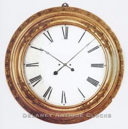 Atkins, Whiting & Co., Bristol, Conn. A 30-day gilded gallery clock. UU-86.