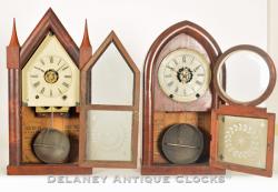Turner's Patent Beehive and Steeple clocks.