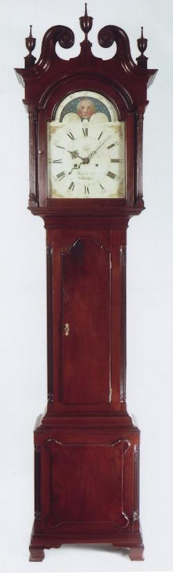 Thomas Crow of Wilmington, Delaware. Tall case clock. CCC-28.