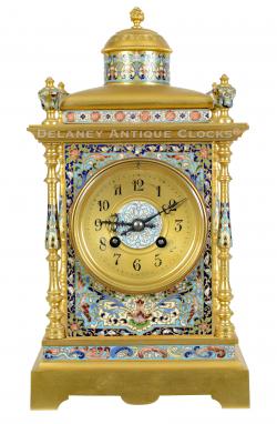 French origin. A gilt and champleve’ decorated mantel clock. 223311.
